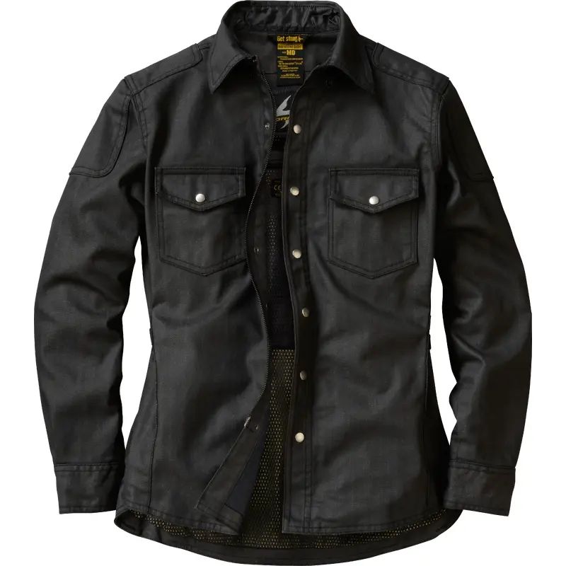 Covert Womens Wax Riding Shirt Black Xs
