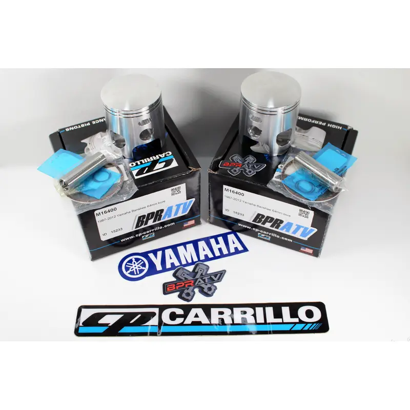 New Yamaha Banshee 65mm Big Bore CP-Carrillo Forged Pistons Kit Rings & Clip Set