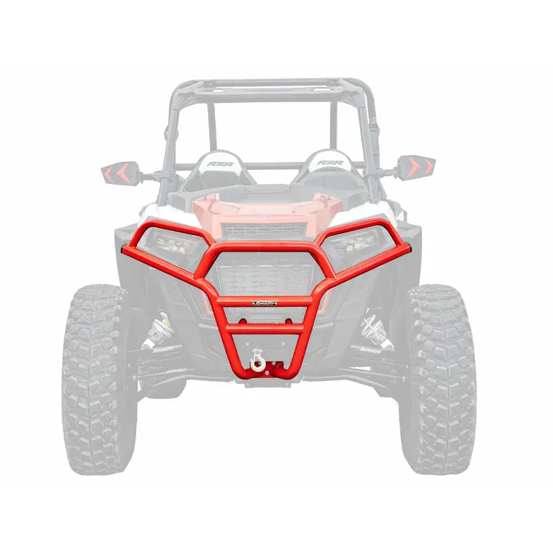 SuperATV Front Brush Guard Bumper for Polaris RZR XP 1000 / 4 (2014-2018) - RED