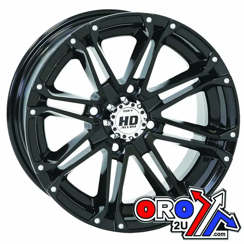 RIM ALU STI 14x7 4/137 BLACK, 14HD317 WHEEL OFFSET 5+2