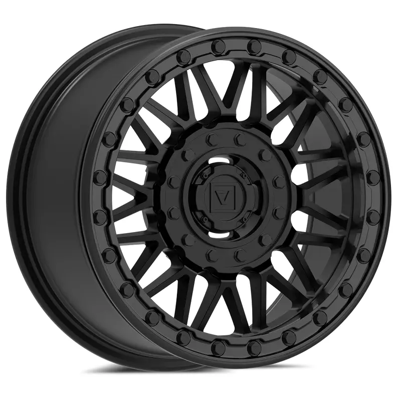 Valor Offroad V08 4/156 5+2 Satin Black beadlocks mounted on Sedona Trail Saw 2.0
