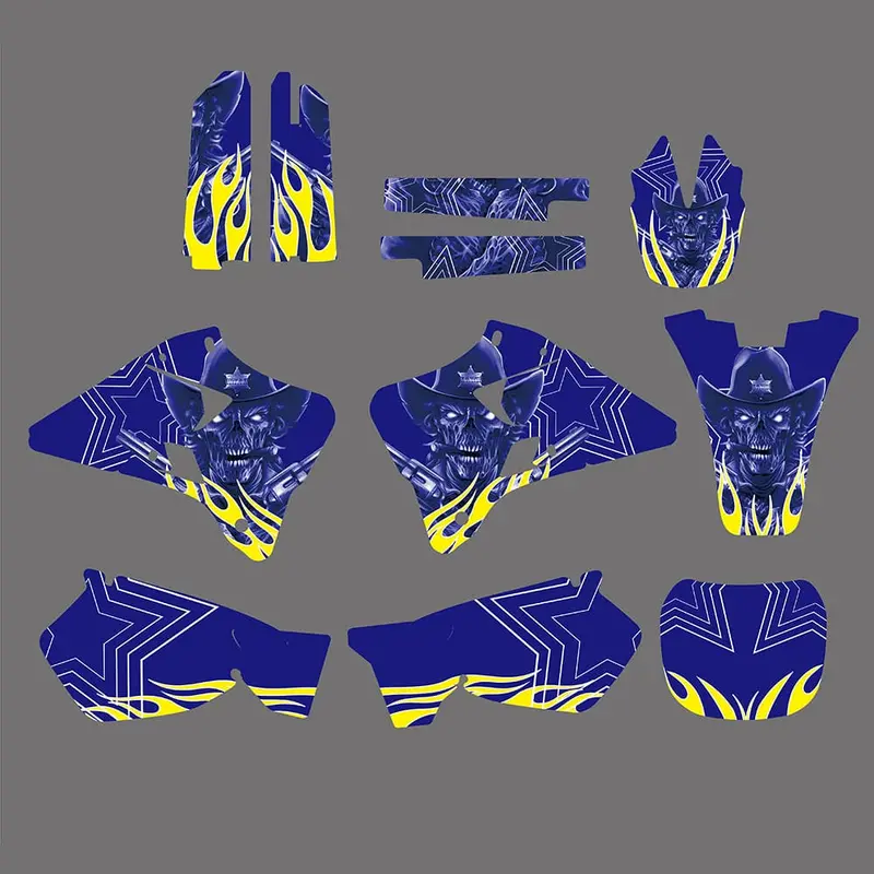 Motorcycle Graphics Decals Stickers Kits For YAMAHA YZ125/YZ250 1996-2001