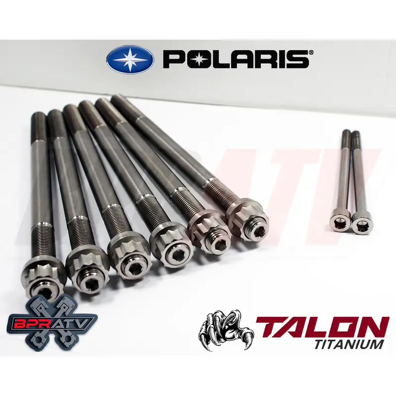 14-15 Polaris Sportsman 570 COMPLETE Titanium Cylinder Head Bolts Kit Stud Kit