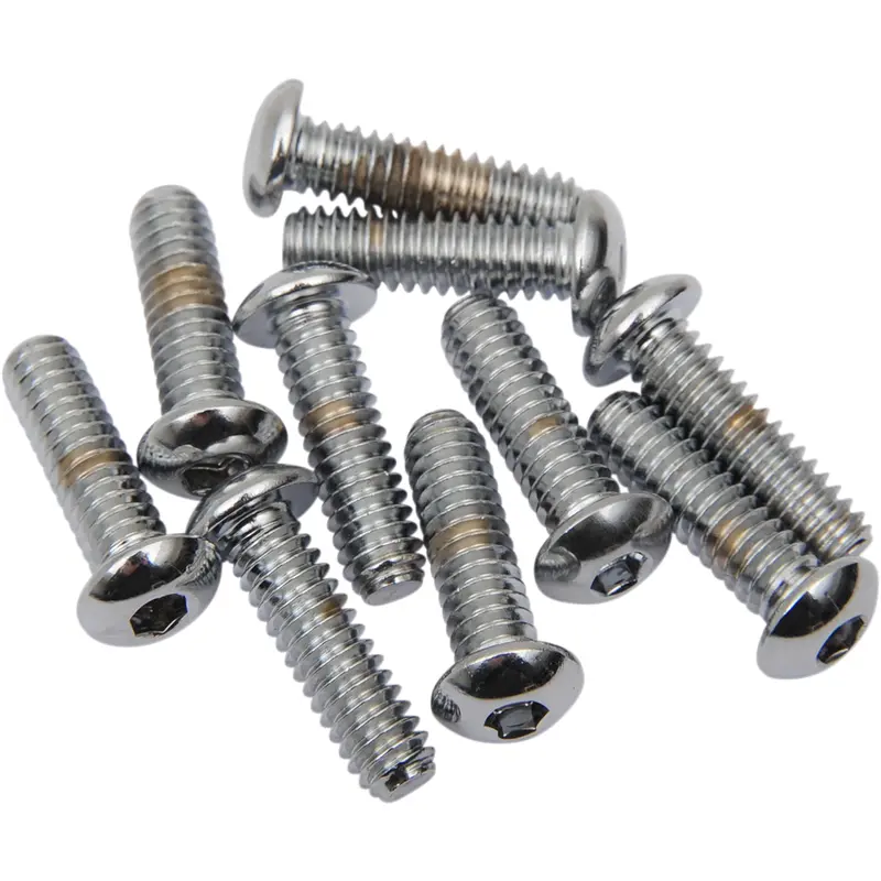 DRAG SPECIALTIES Bolts - Button Head/Replacement - 1/4"-20 x 5/8" - 10 Pack MPB265