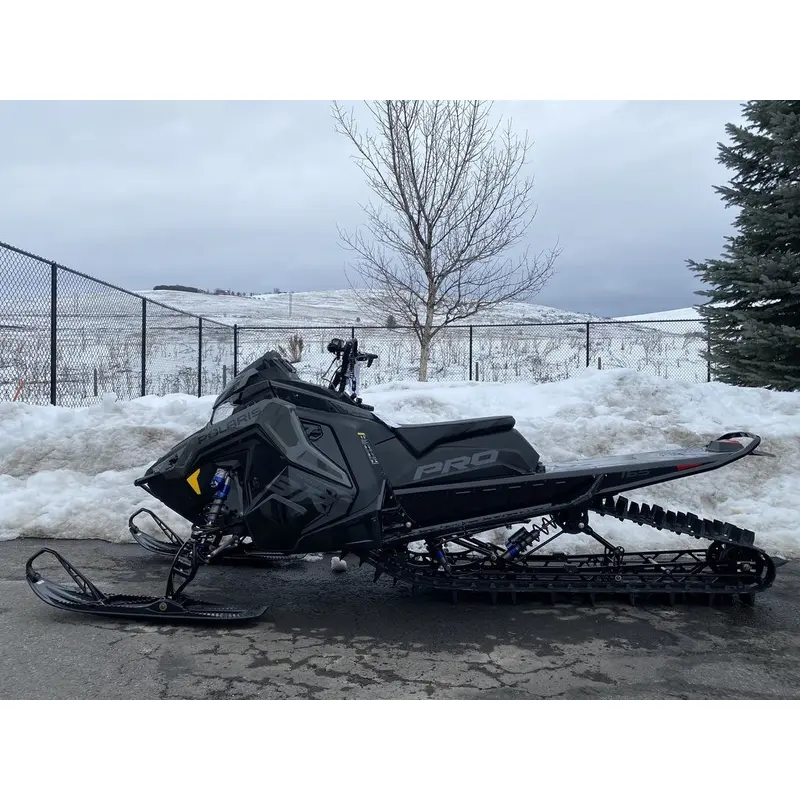 New 2025 Polaris 9R PRO RMK 165 Shadow Gray / Gloss Black