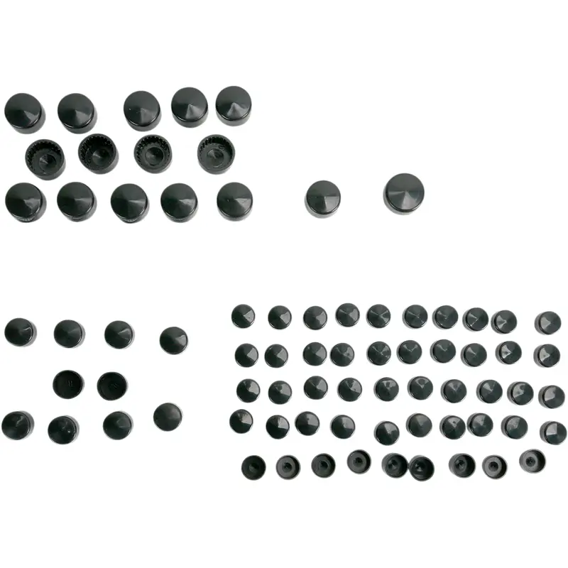 DRAG SPECIALTIES Bolt Covers - Black 352003