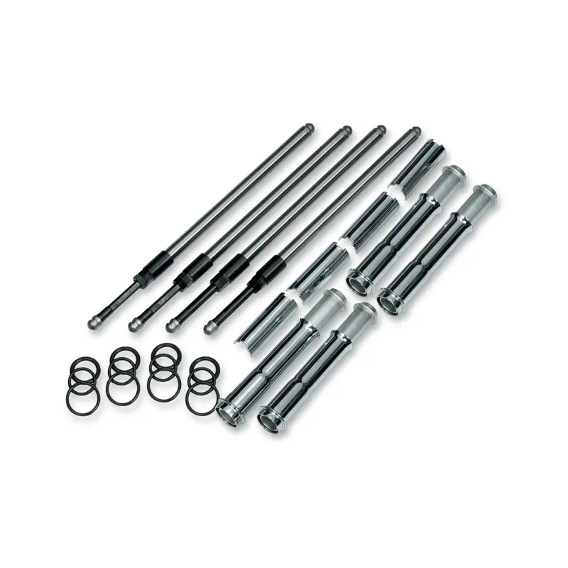 S&S CYCLE - Quickee Pushrod Kit with Chrome Covers - M8