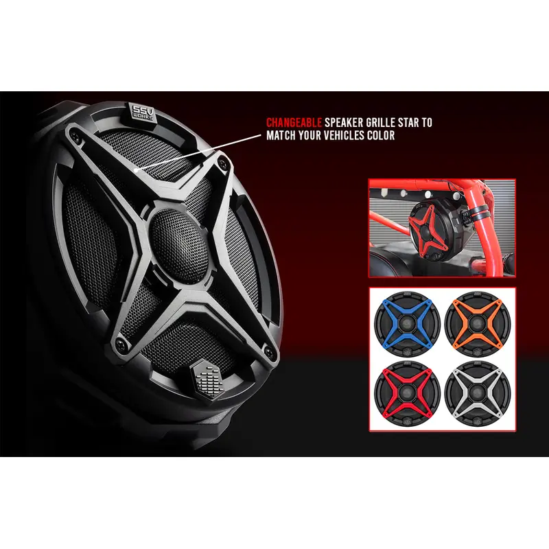 Interchangeable Color Grilles for SSV Works 8" Speaker (1 Pair)