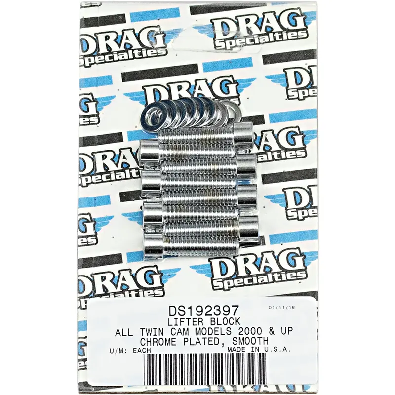 DRAG SPECIALTIES Bolt Kit - Lifter - Socket-Head - Smooth - Twin Cam MK378S