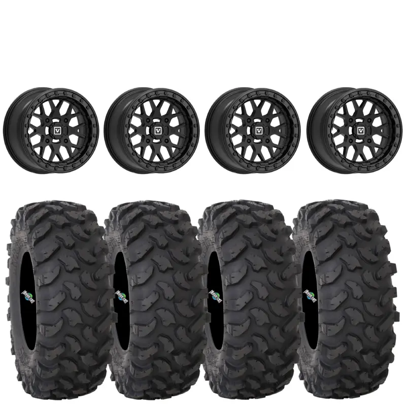 Valor Offroad V07 beadlocks on System 3 XTR370 tires