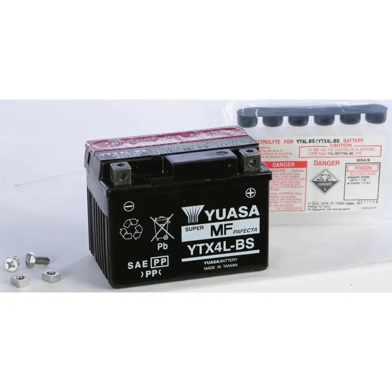 Yuasa Battery Ytx4l Bs Maintenance Free