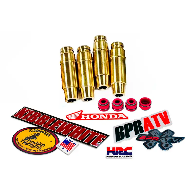 Honda CRF250R 10-15 Kibblewhite RED Viton Valve Guide Stem Seals Top End Kit Fit