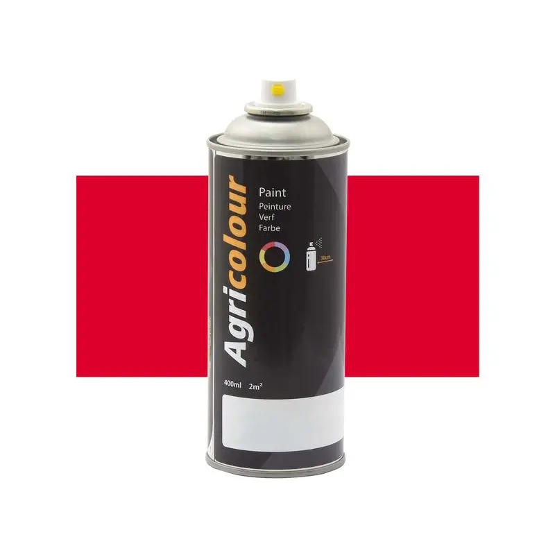 Agricolour - Red Gloss Paint 400ml Aerosol - Sparex Part No. S.92974