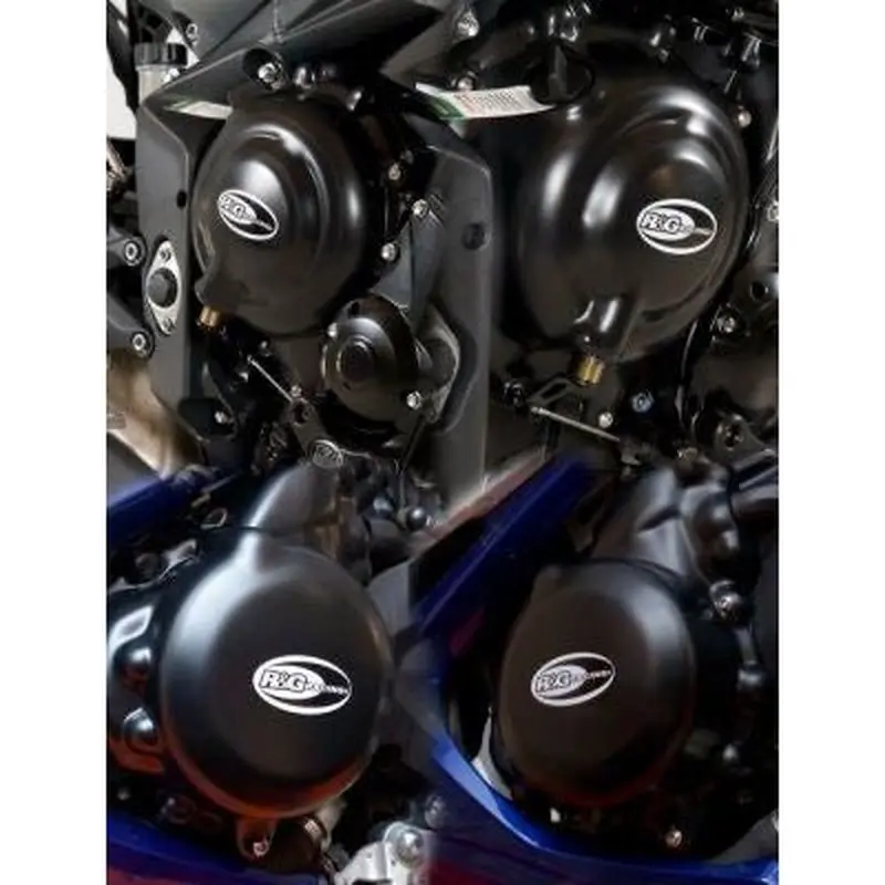 R&G Racing Black 2 Piece Engine Case Cover Kit For 2013-2016 Triumph Daytona 675 ABS
