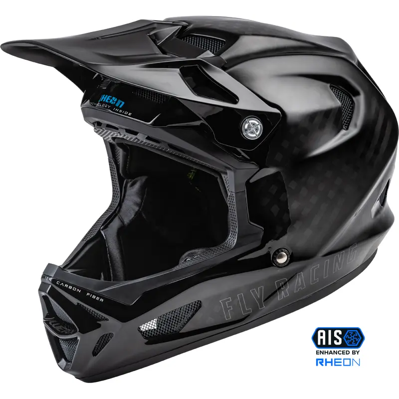 FLY RACING Youth Werx R Carbon Helmet Black Carbon YL - Superior Safety & Comfort