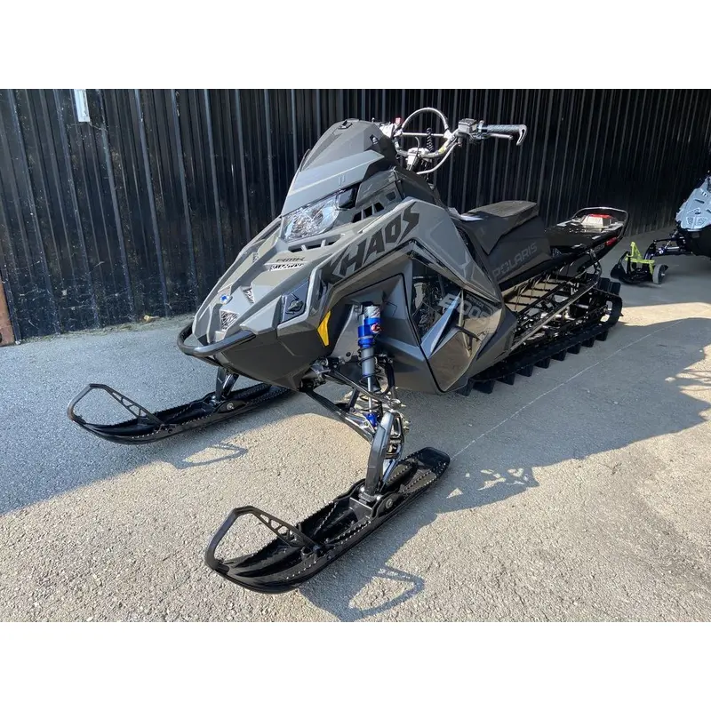 New 2025 Polaris Boost RMK KHAOS 155 Shadow Gray / Gloss Black