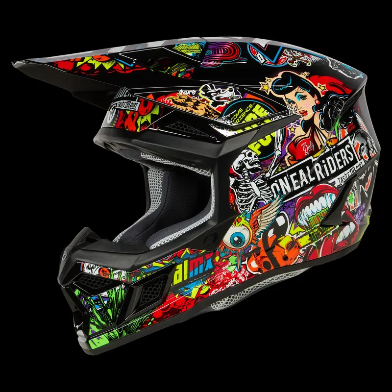 O'Neal 3 SRS Crank Multi Color Helmet
