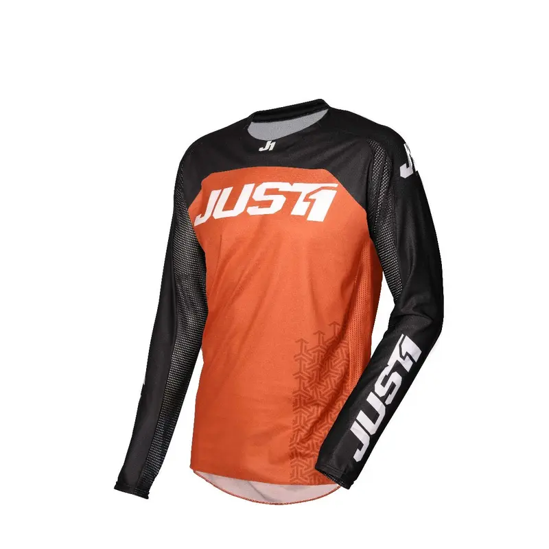 JUST1 J-FORCE MX JERSEY TERRA BLK/ORG SM