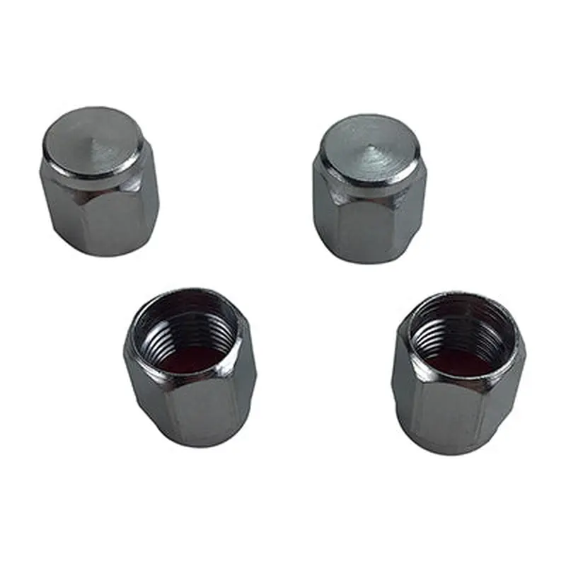 Chrome Valve Stem Caps - 4 Piece Set