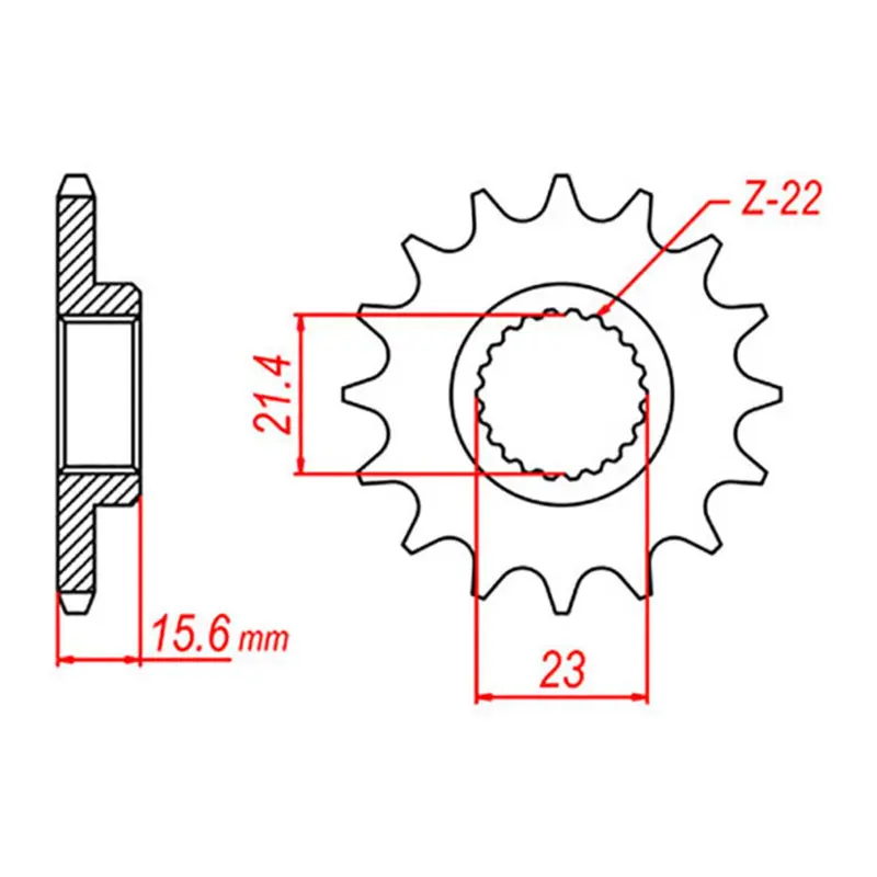 RK 577 Steel Front Sprocket #520