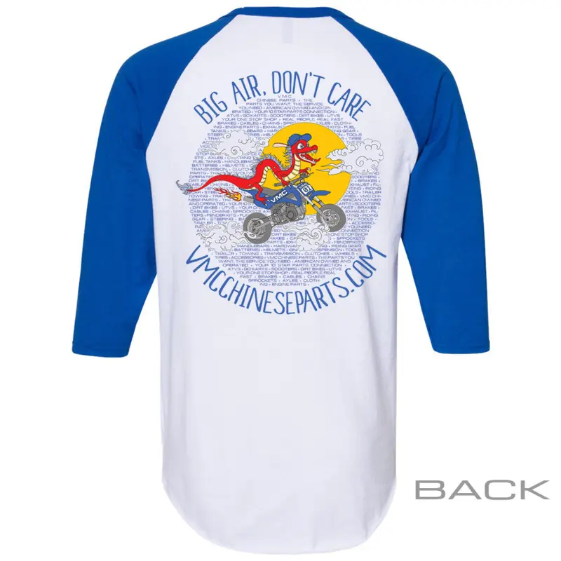 VMC Graphic Baseball Tee - Adult - White and Royal Blue