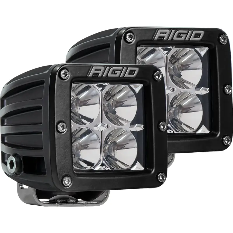 Flood Surface Mount Black Pair D-Series Pro RIGID Industries