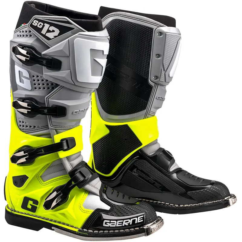 GAERNE SG-12 BOOTS GREY/YELLOW FLUO/ BLACK SZ 09 2174-079-09