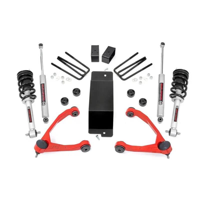 3.5 Inch Lift Kit | Forged UCA | N3 Strut | Chevy/GMC 1500 (14-16) | 19432RED