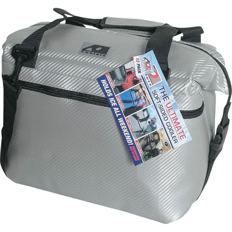CARBON COOLER 24/PK SILVER 17"X10"X12"