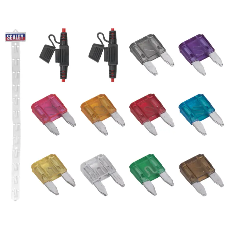 Sealey | Clip Strip Deal - Automotive Mini Blade Fuses & Holders - MBFSET