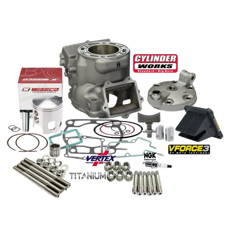 YZ250 YZ 250 250X Top End Rebuild Kit V Force 3 Reeds Cylinder Head Powervalve