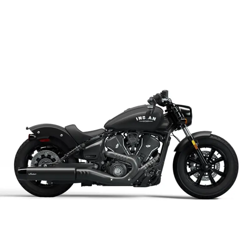 New 2025 Indian Motorcycle Scout Bobber Limited +Tech Black Smoke