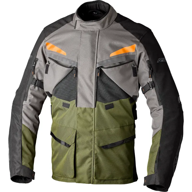 Maverick Evo Ce Jacket Khaki/Grey/Orange Textile Md