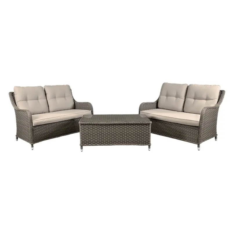 Sealey | Dellonda Chester Rattan Wicker Outdoor Lounge Set 3pc - DG88