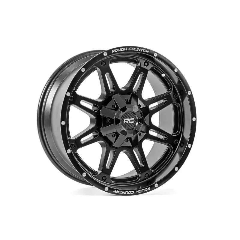 Rough Country 94 Series Wheel | One-Piece | Matte Black | 20x10 | 8x6.5 | -18mm | 94201010