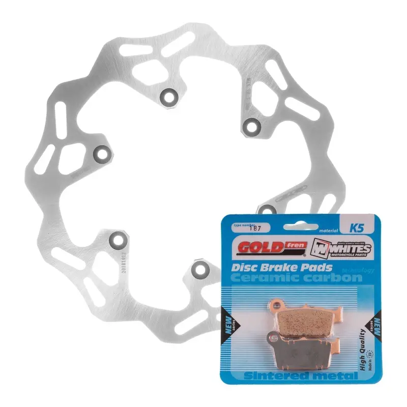 BRAKE ROTOR & PAD REAR KIT - YAM YZ250F 03-19 - WAVE #MDKR07008