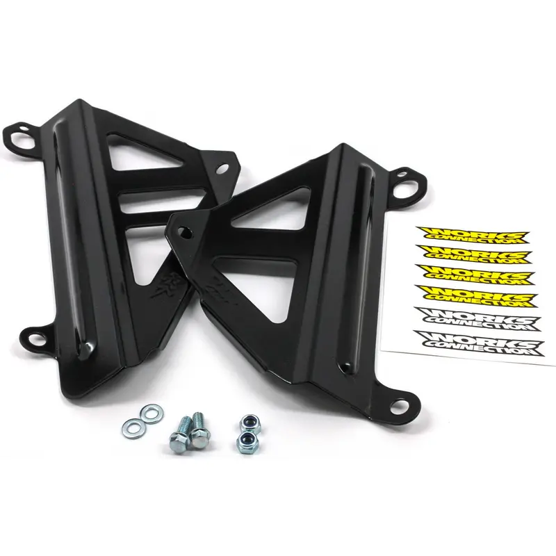 WORKS RADIATOR BRACES BLACK 18-B494