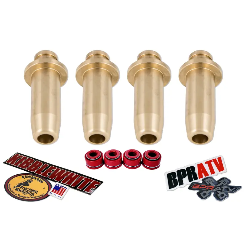 Honda 300EX Sportrax 300 Kibblewhite Intake & Exhaust Valve Guides Set RED Seals