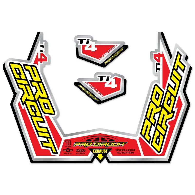 Pro Circuit Muffler Sticker Kit | DC09TI4GP