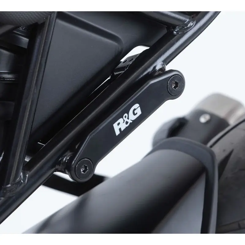 R&G Racing Black Footrest Delete Blanking Plates For 2017-2020 KTM 390 RC