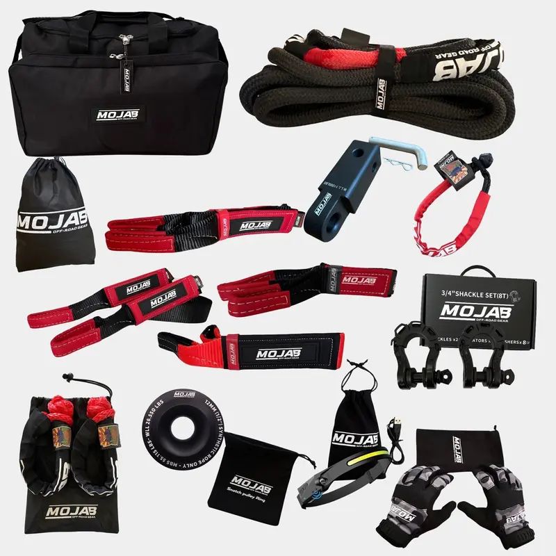 Heavy-Duty Recovery Kit (14 items + 9 storage bags, 4 Velcro tapes) *Lifetime Warranty