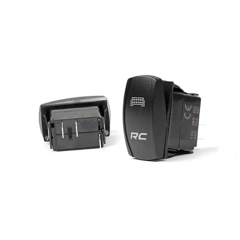 Rocker Switch | 2x1 with Logo | Blue Back Light | 709SW
