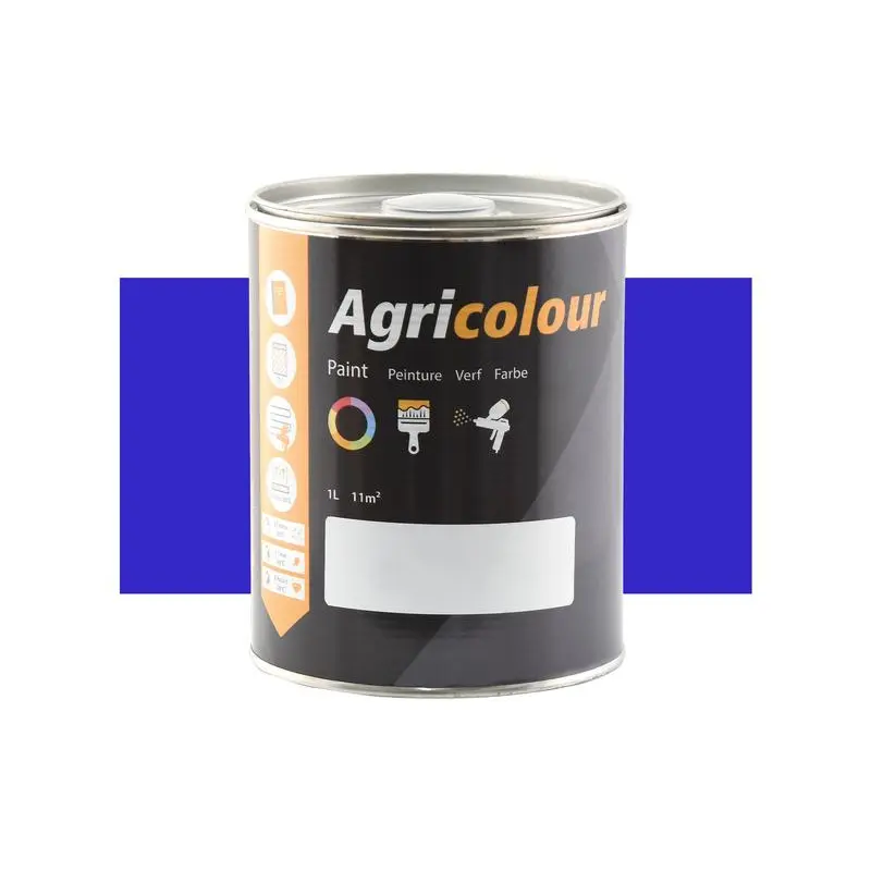 Agricolour - Light Blue Gloss Paint 1L Tin - Sparex Part No. S.84450