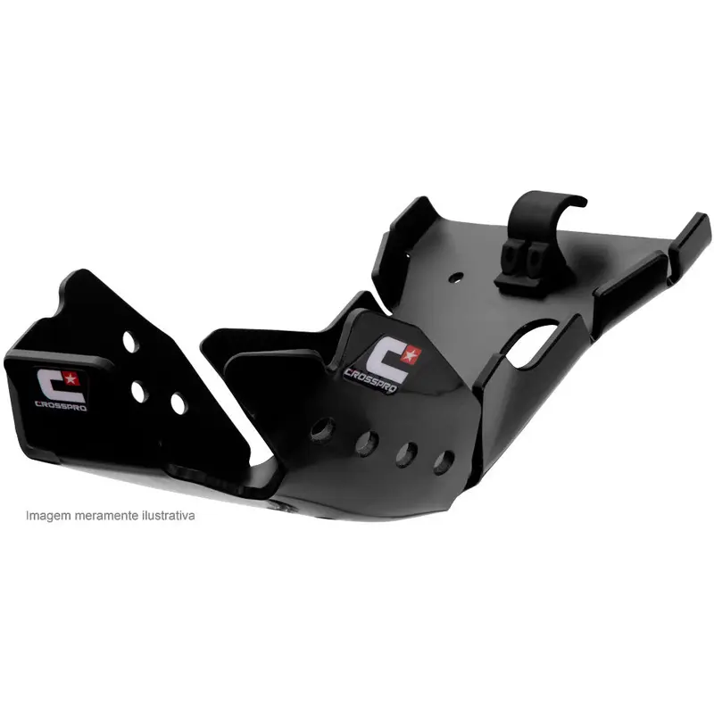 SKID PLATE CROSSPRO EC DTC ENDURO PLASTIC KAWASAKI KX450F 2017-2018 BLACK