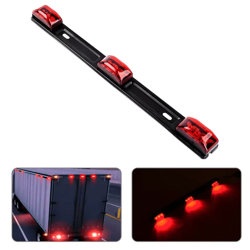 14 Inch 9 LEDs Red Trailer Light ID Bar