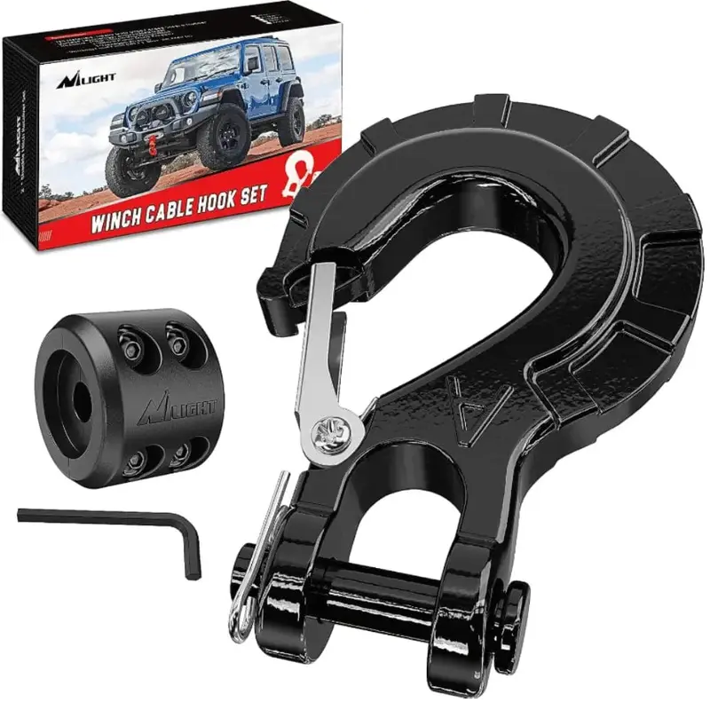 3/8 inch Grade 70 Winch Hook Black