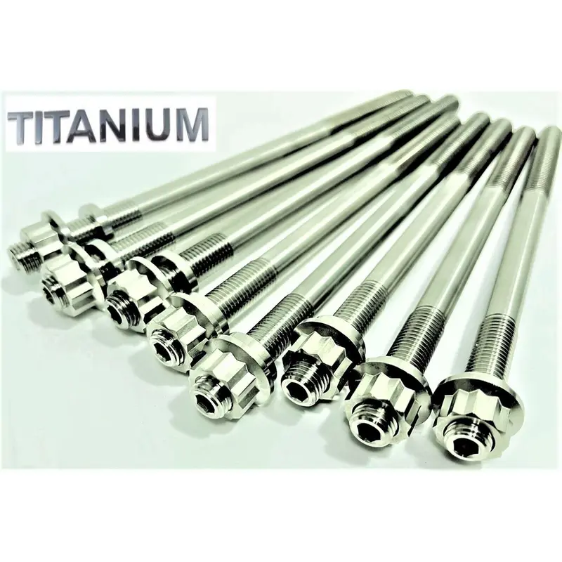 Prowler TRV 1000 XT XTZ TITANIUM Head Studs Grade 5 Ti-6 Cylinder Head Stud Kit
