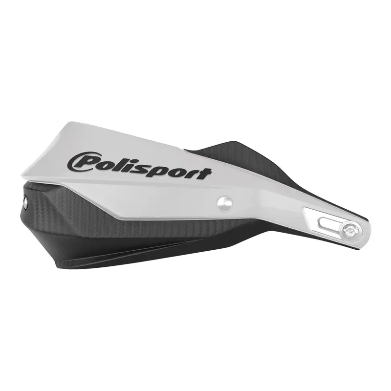 Polisport Trail Blazer Handguard with Metal Bar - Black / White # PS8308800019