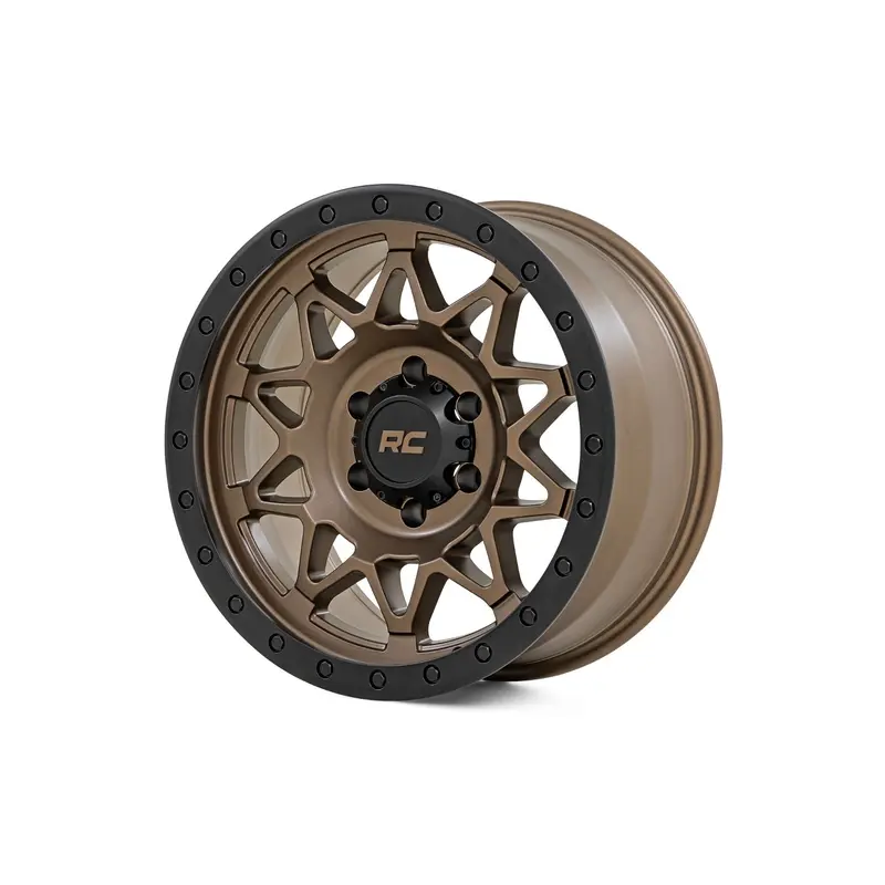 Rough Country 78 Series Wheel | Simulated Beadlock | Bronze/Black | 18x9 | 5x5 | -12mm | 78181218