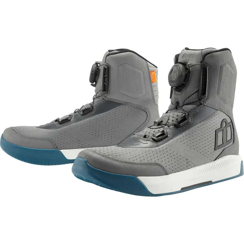 ICON Overlord* Vented Boots - Gray - US 10.5 / EU 44.5 3403-1274